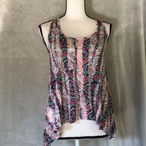 super cute size S tribal print racer back tank top